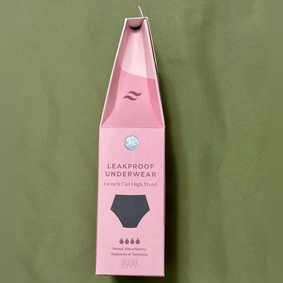 NIB Saalt Leakproof French Cut High Waist Underwear - Picture 5 of 16